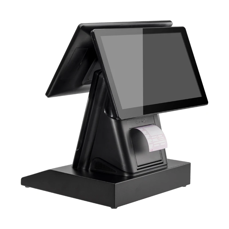 15.6 inch touch Windows system camera ticket kiosk machine with 80mm printer Barcode scanner NFC