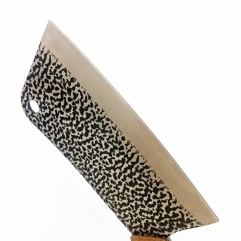 Factory Kitchen Knives Forged Meat Cutter Wooden Handle Chopper Knife Stainless Steel Knife 7 inch