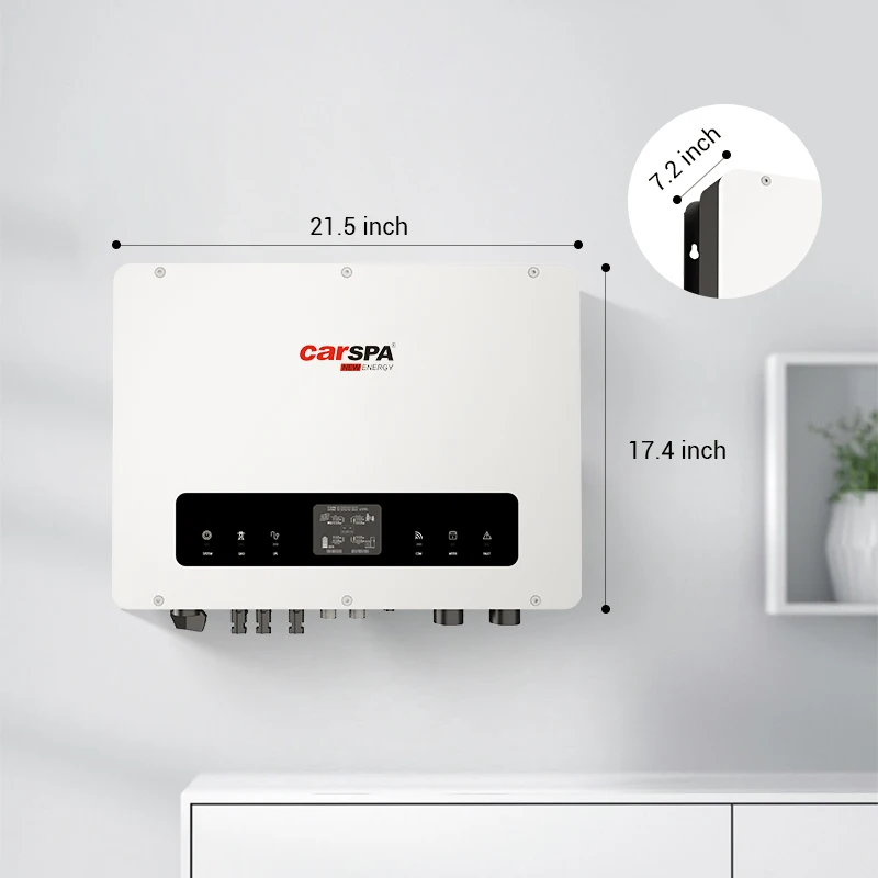 Carspa high voltage three phase hybrid inverter 4KW 5KW 6KW 8KW 10KW 12KW home energy storage system inverter
