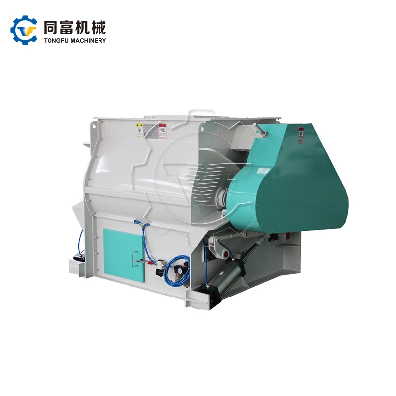 Industrial Double Shaft Animal Feed Mill Mixer