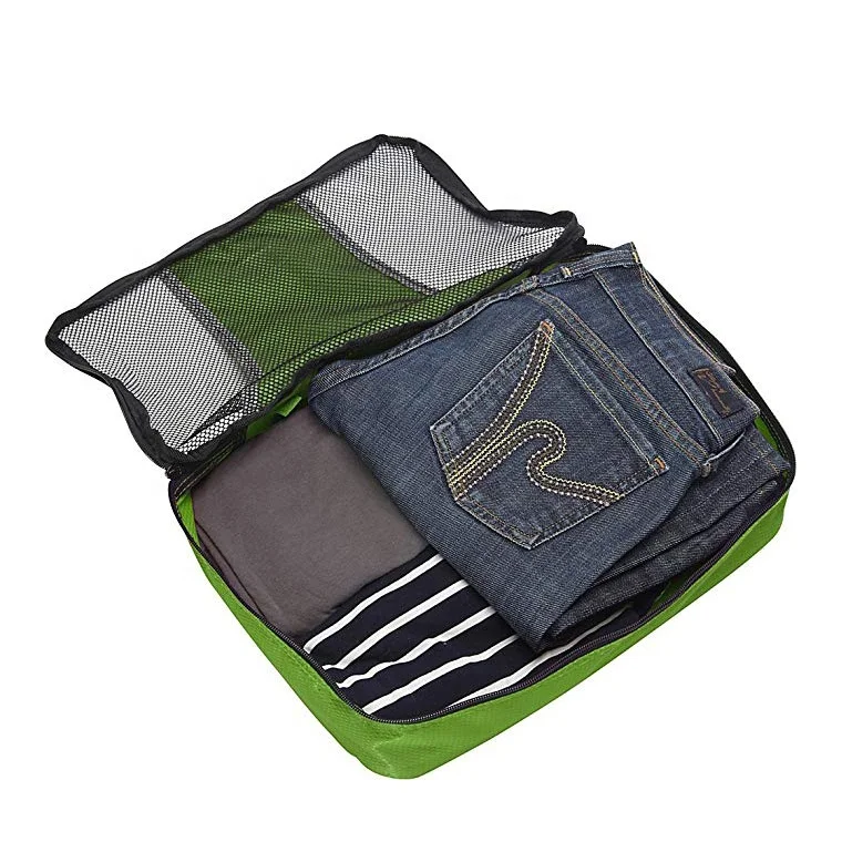 Водонепроницаемый 3 компл. Путешествия Сжатия Упаковка Кубики организаторы чемодан организатор