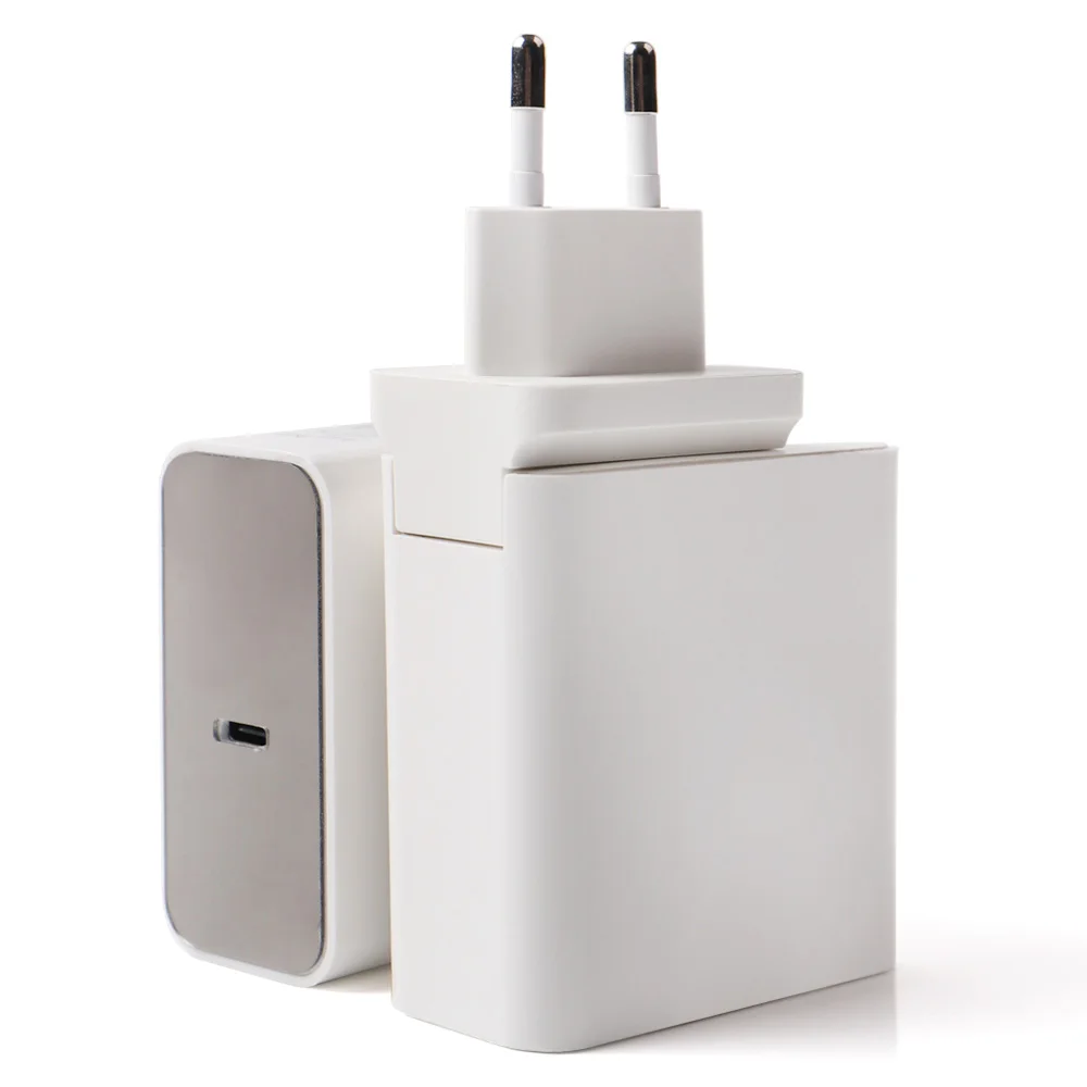 60W USB C Charger PD Quick Charging Type C Charger for USB-C Laptops for MacBook Pro/Air for iPad Pro iPhone XR/XS/Max/8 Galaxy