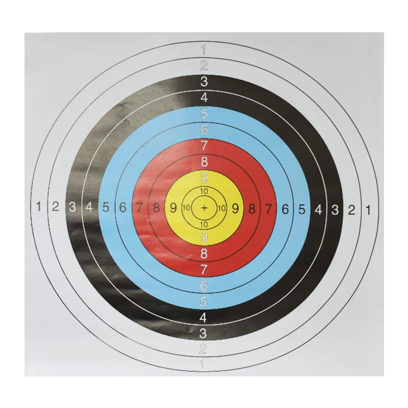 Archery Target Paper for Arrow Bow Shooting Hunting Practice 10 pieces of 40cm diameter target paper bow and arrow shooting trai