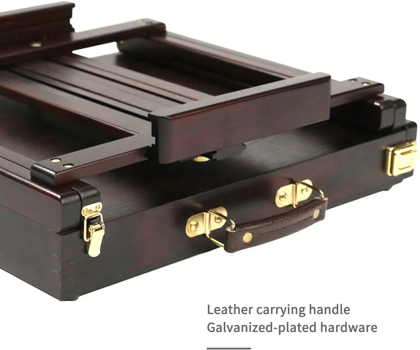 MEEDEN Premium Beechwood Adjustable Sketchbox Easel Portable Wooden Artist Desktop Drawer Case Organizer for Wood Table Storage