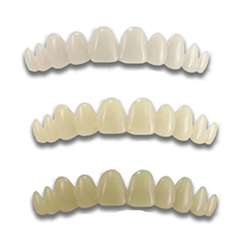 New Dental Oral Hygiene 4 Shades Colors Snap on Instant Temporary Smile Missing Tooth Replacement Veneers Kit Equipment
