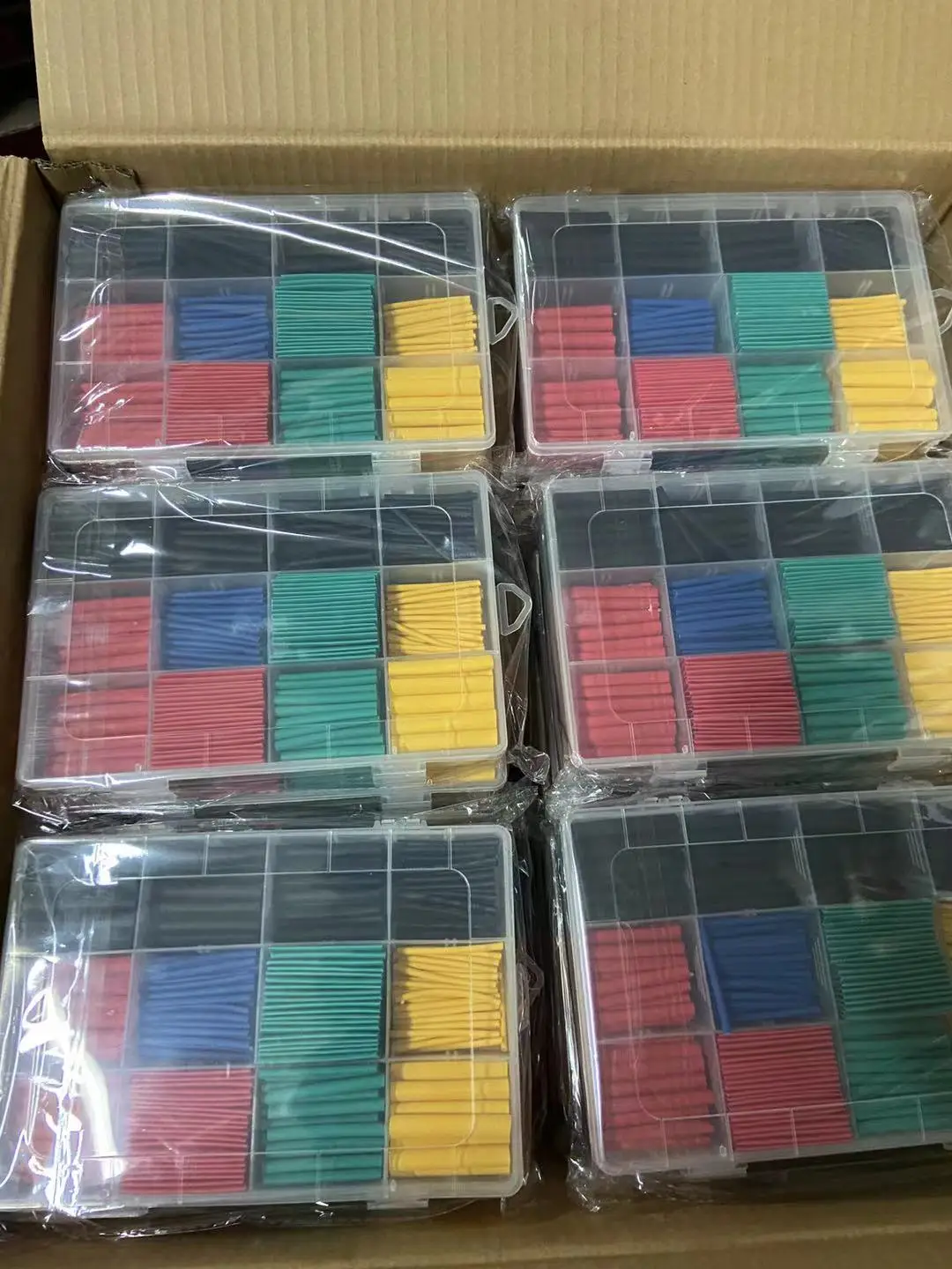  560PCS/SET color transparent polyolefin roll pack thin wall pe environmental protection 2:1 heat-shrink