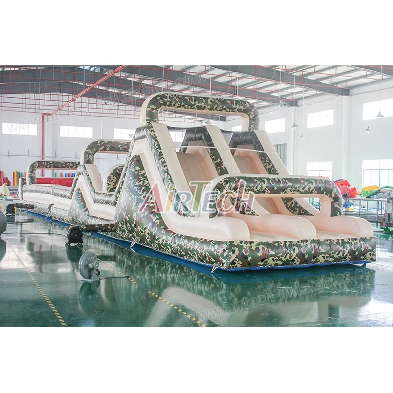 Outdoor military obstacle course equipment boot camp inflatable bounce house obstacle course
