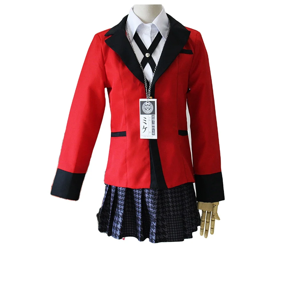 Аниме Косплей Костюм Ecowalson Kakegurui Manyuda Kaede Suzui Ryota косплей мужская женская униформа костюм аниме