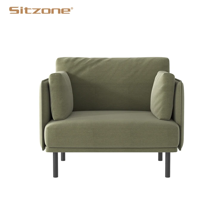 New Arrivals Modern Design Executive Single Seater Lounge Seating Fabric Office Sofa Set