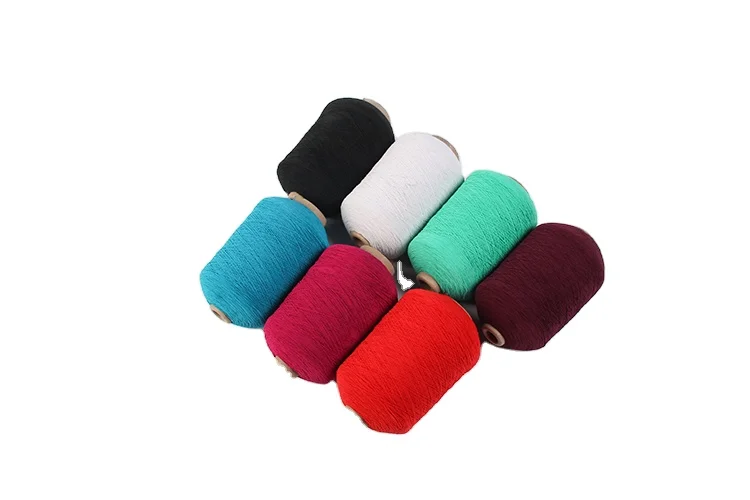 High elasticity low cost and high comfort quality rubber-covered polyester yarns used for knitting products 110/75/75