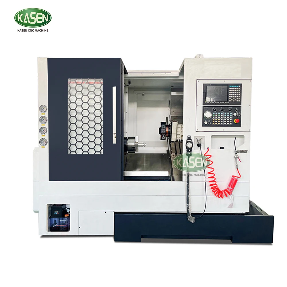 Factory Supply Attractive Price TCK6350 4+4 living tools Cnc Lathe Machine Lathe Slant Bed CNC Lathe