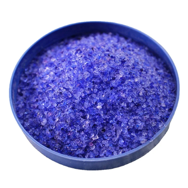 High Absorption Color Changing Manufacturer 2mm - 4mm Desiccant Blue Silica Gel Crystals Beads