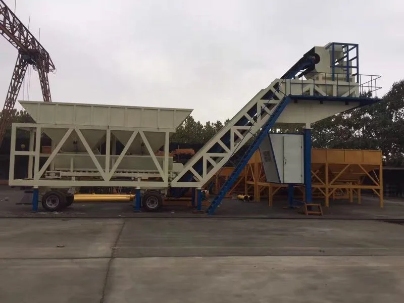 YHZS35 Movable concrete batch plant for sale