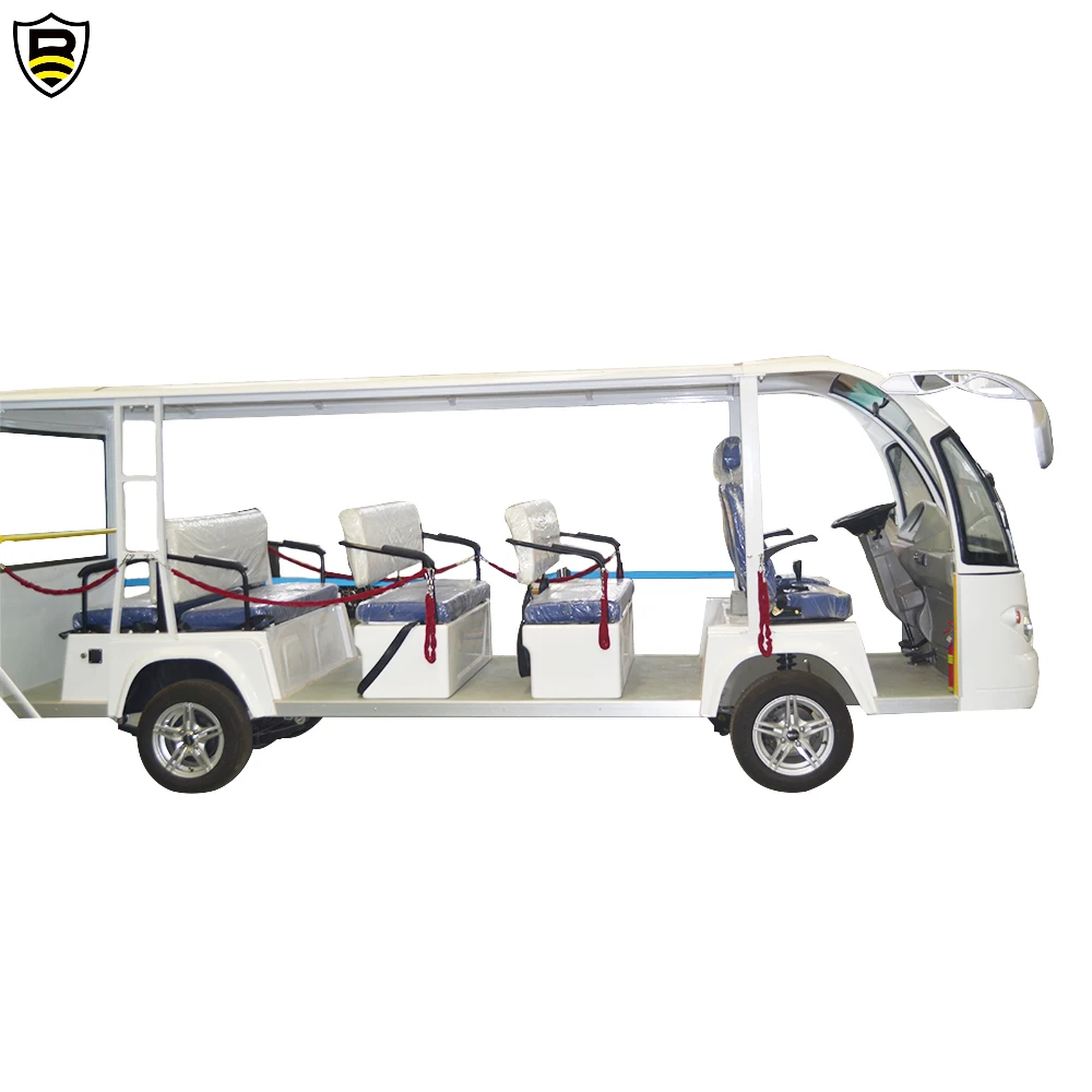 Quality First 72V 8 Passenger Electric Sightseeing Car 80-100KM Electric Sightseeing Vehicle