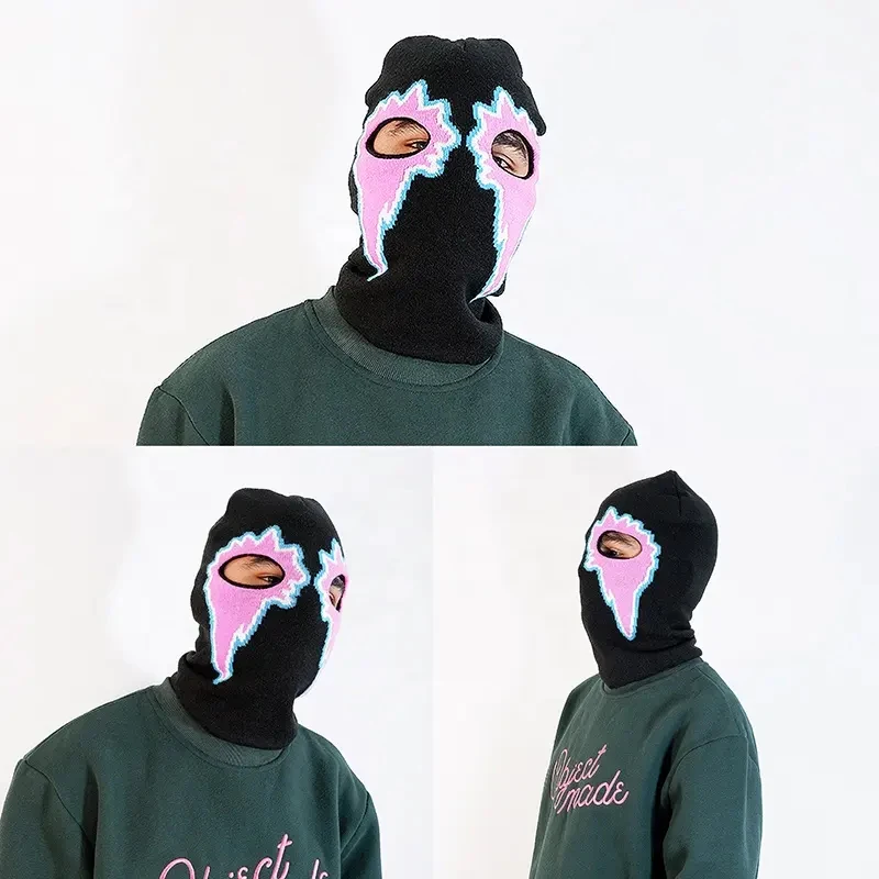 Custom Two Tone Balaclava Ski Mask Men Cycling Cap Snowboard Face Cover Motorcycle Bicycle Hat
