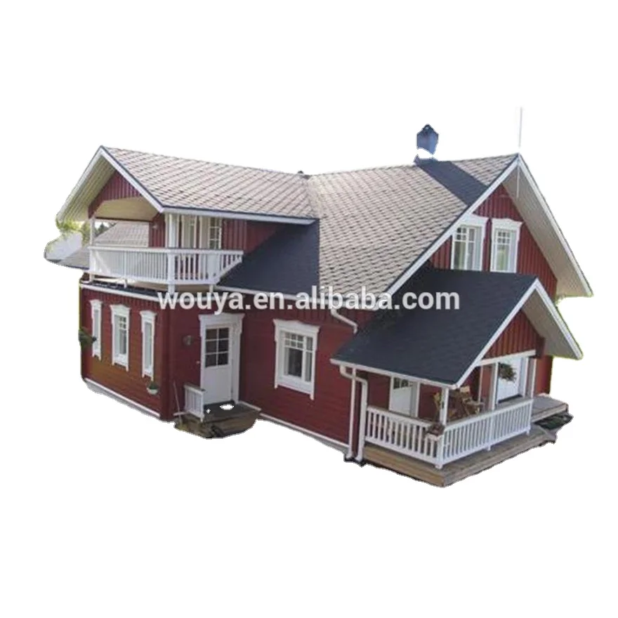 high quality prefabricated wooden house wooden villa