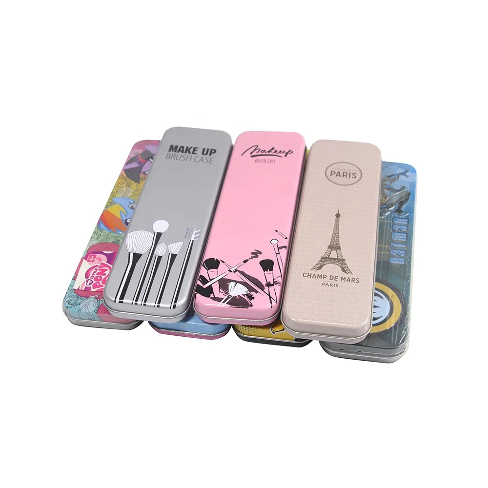  Top Quality Tin Pen Box Pencil Makeup Case