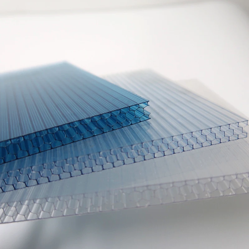 UV Coating Milky White Opaque Makrolon Polycarbonate Fiber Sheet Honeycomb Hollow Sheet