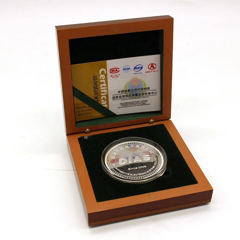 999 fine silver Customized with Your Logo Anniversary Silver Coin