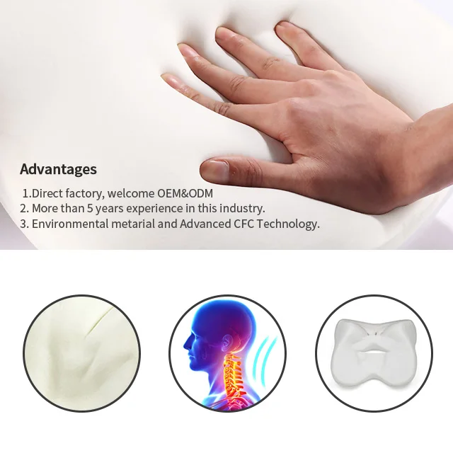 Luxury Car Interior Parts New Luxury Space Memory Cotton Pillow Core with Headrest Light Car Fashion Seat Cushions & Pillows