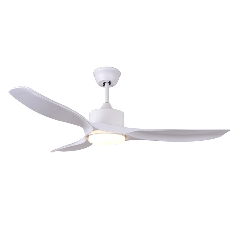 Popular modern decorative ceiling fan light best energy saving DC motor 3 pcs ABS plastic blades ceiling fan remote control