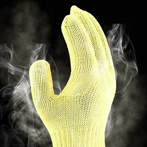 Hot sales Anti Fire Flame Retardant Kevlars Gloves Cut Resistant Pure Aramid Fiber Work Safety Gloves