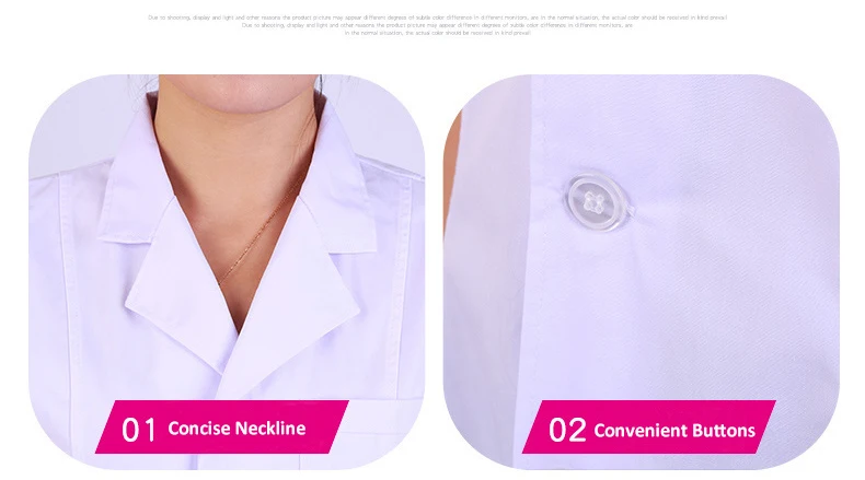 Factory custom logo summer short-sleeved hospital nurse clothing doctor white coat medical clothing