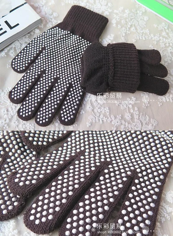 2021 Autumn Winter Women Multi Color Warm ACrylic Gloves Non-slip Cycling Knit Gloves Men Gym Glove Mittens