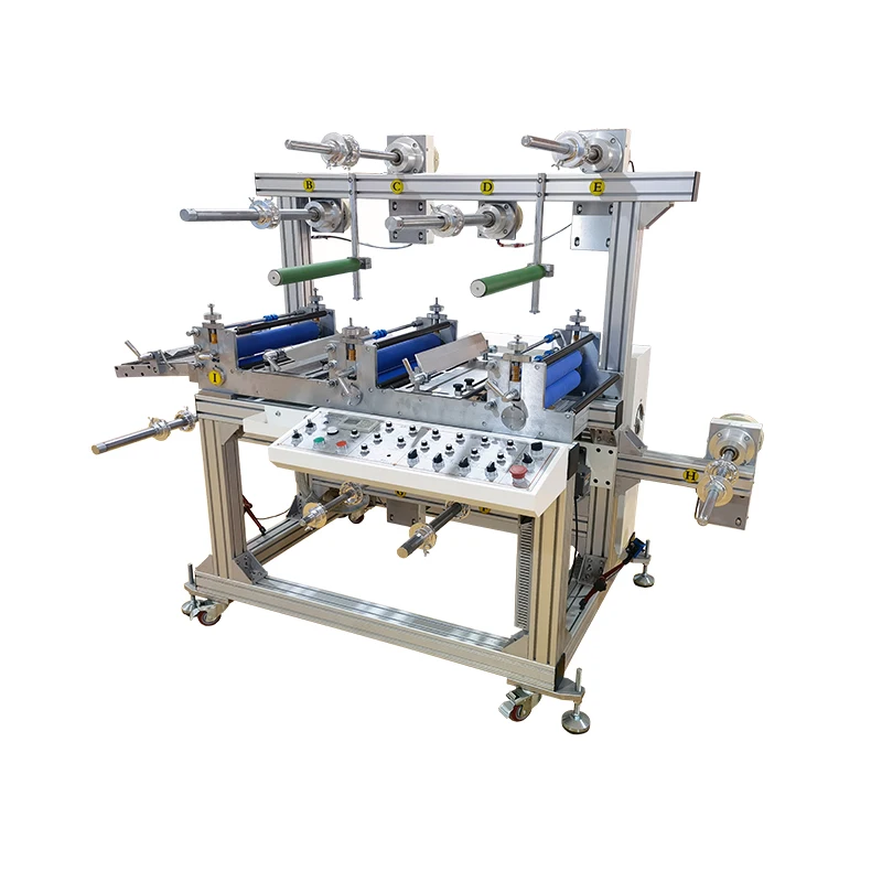 Multi layer roll to roll cold laminating machine