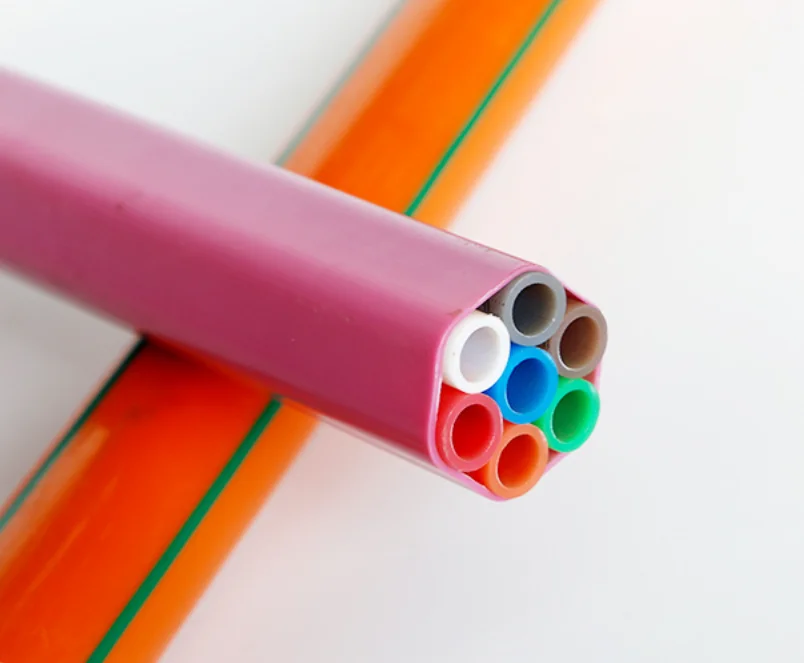 Free sample, HDPE Micro Duct Tube Bundle, 4 ways 12/10mm With PE 3.4mm Direct Buried