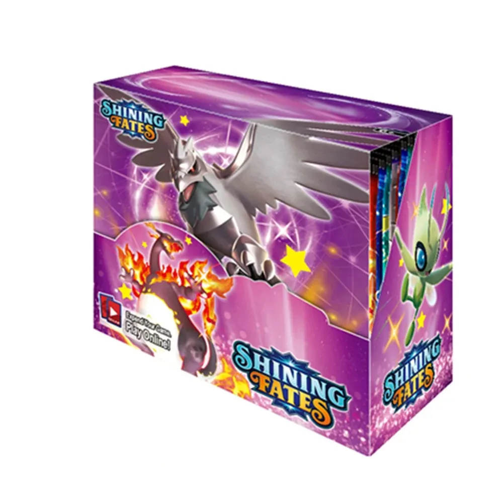 AHTEM 360 Pcs/Box English French Spanish Playing Games Pokemoned Cards Poke Mon Cards Booster Box Poke Mon Cards