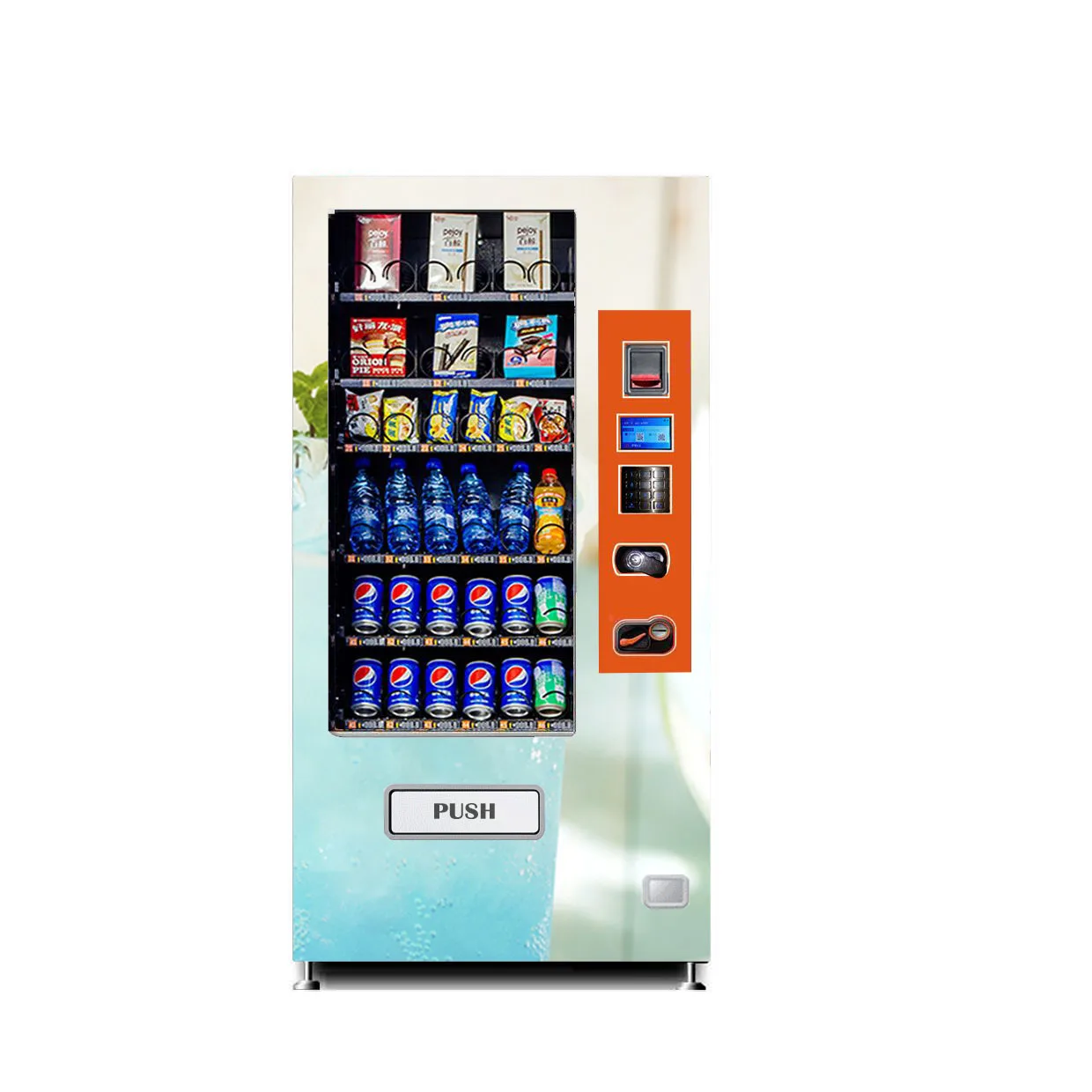 Distributeur automatique intelligent de  casse-croute de salade de fruits