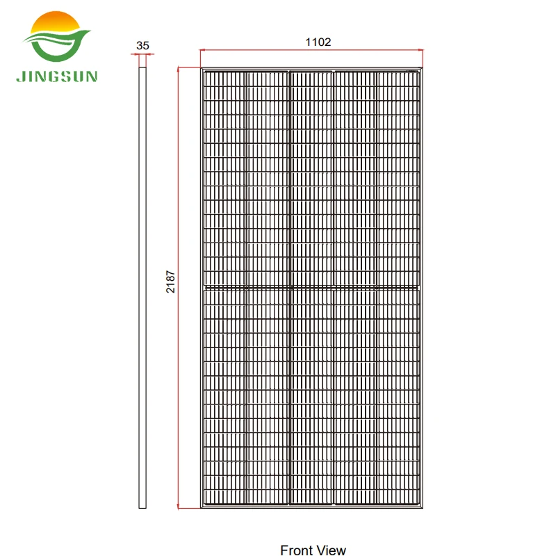 Jingsun N-type Low Price 210mm 525W 550W 500W  Solar Panels For Home Use