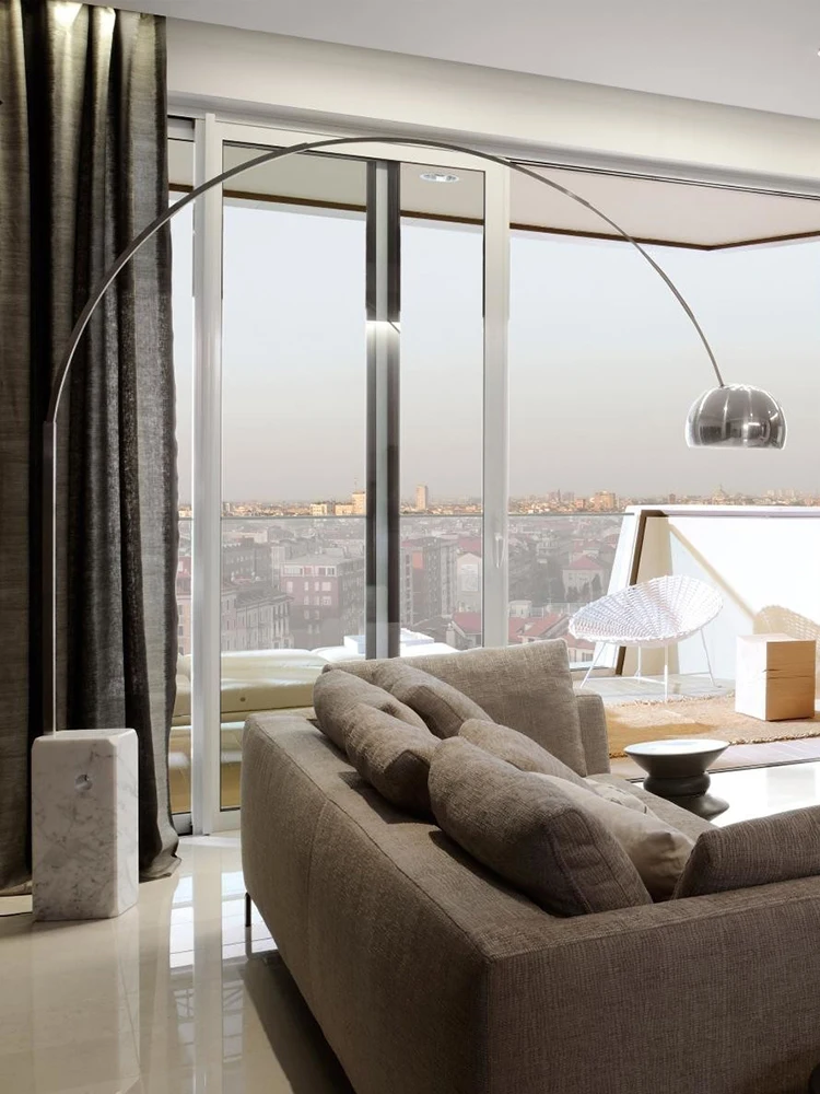 Italian Modern Minimalist Designer Living Room Floor Lamp Furniture Showroom Villa Restaurant Marble Fishing Floor Lamp