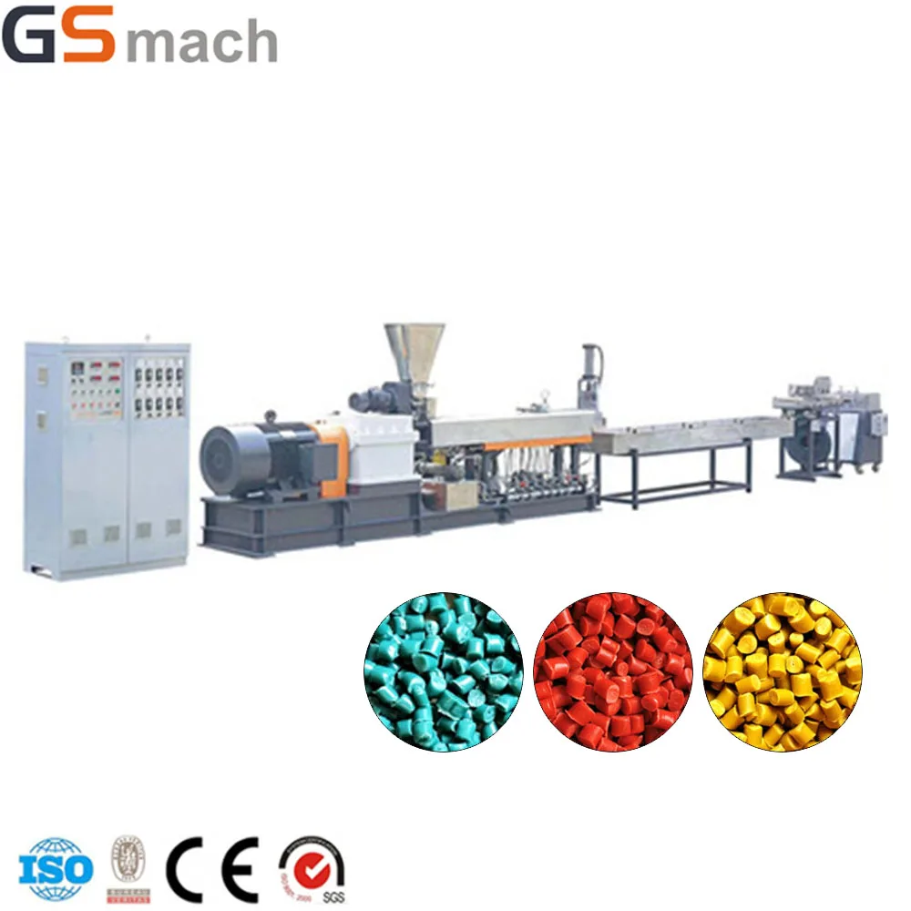PLA biodegradable granules making machine twin screw extruder machine corn starch biodegradable granules machine