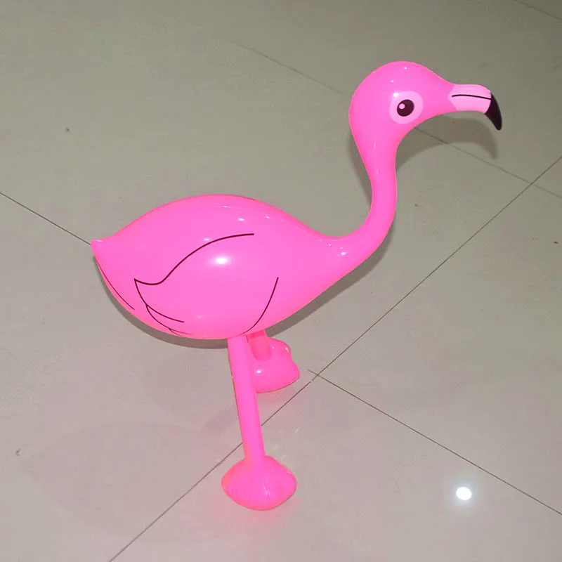 Party Decoration Pool Toys Cartoon PVC Inflatable Pink Flamingo Toys For Kids