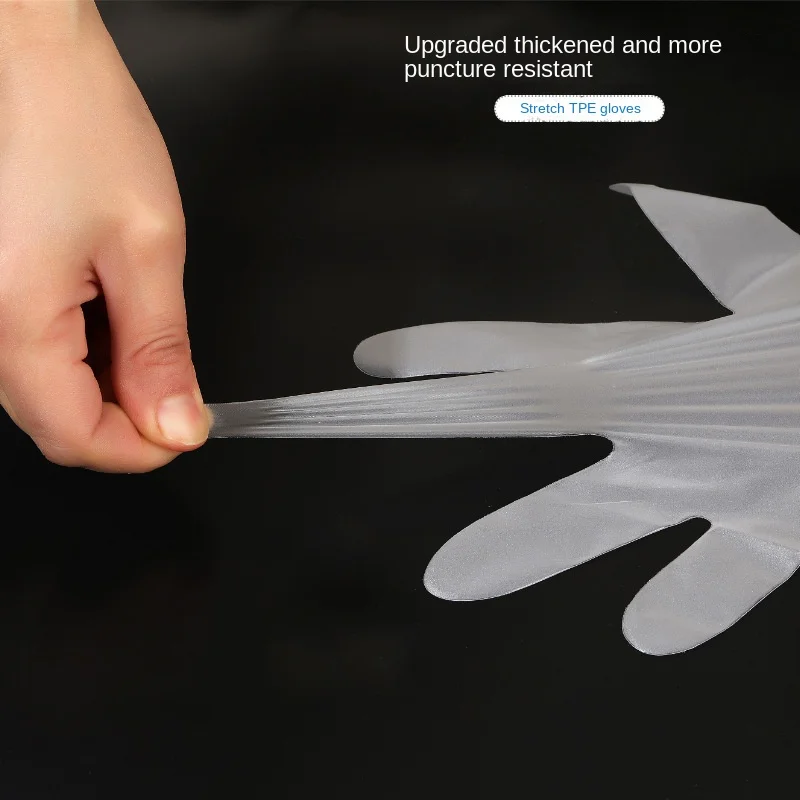 Wholesale Disposable tpe Glove Household Kitchen Cleaning  Elastic Gloves Powder Free Tpe Protective Hand Gloves