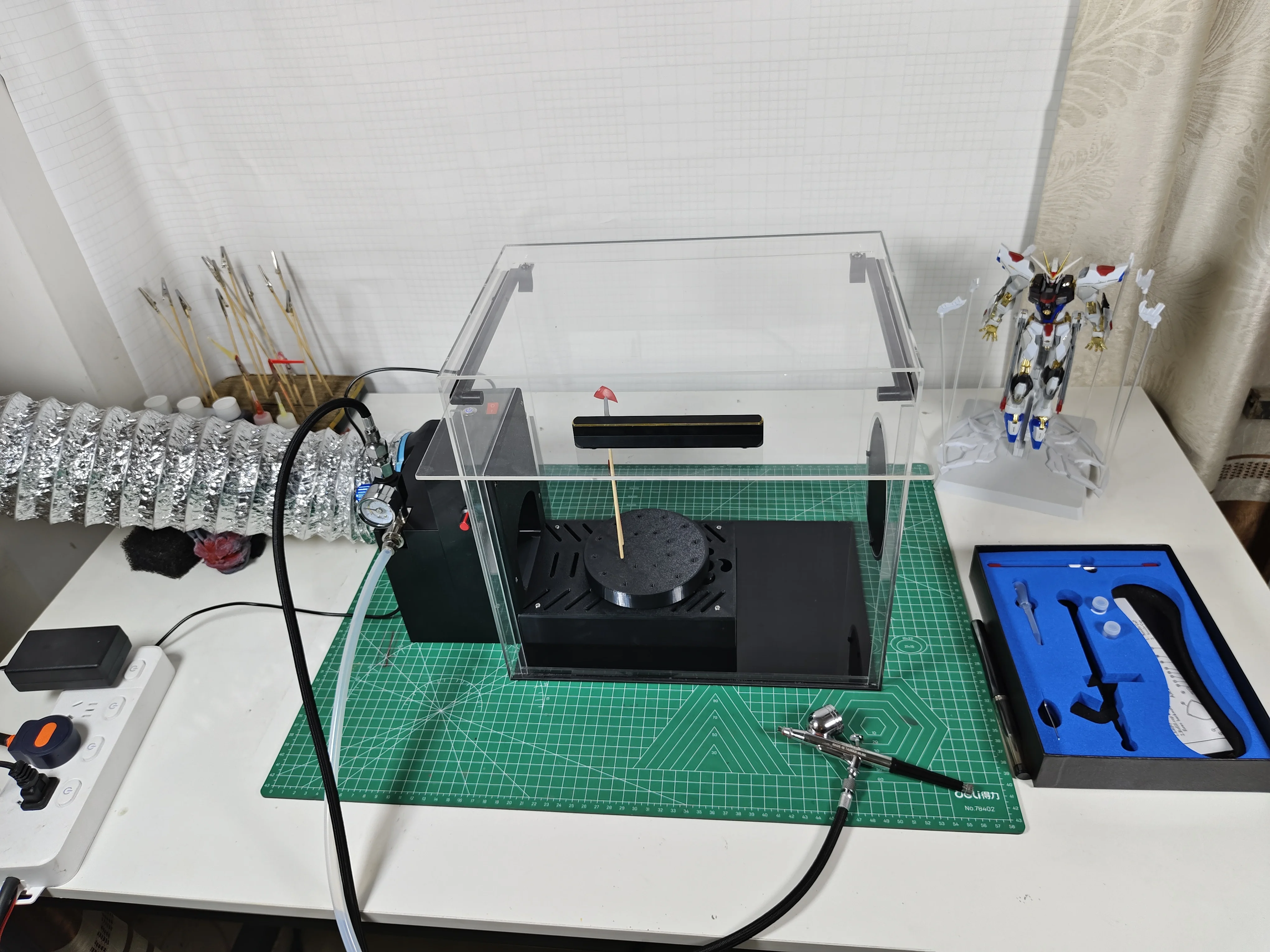 Paint Sprayer X7 Acrylic Display Spraying Table Machine Gouda Model Spray Extraction Fan for Furniture,Cabinet, Fence,Wall,Door