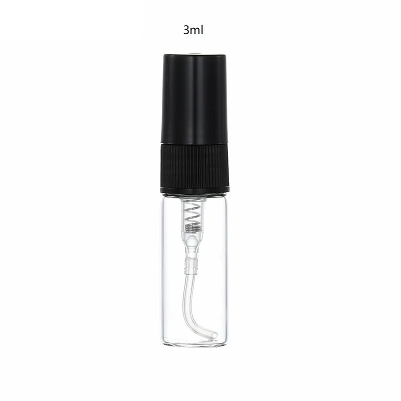 Fragrance Atomizer Vials Tester Sample 3ml Perfume Bottle with Fine Mist Spray