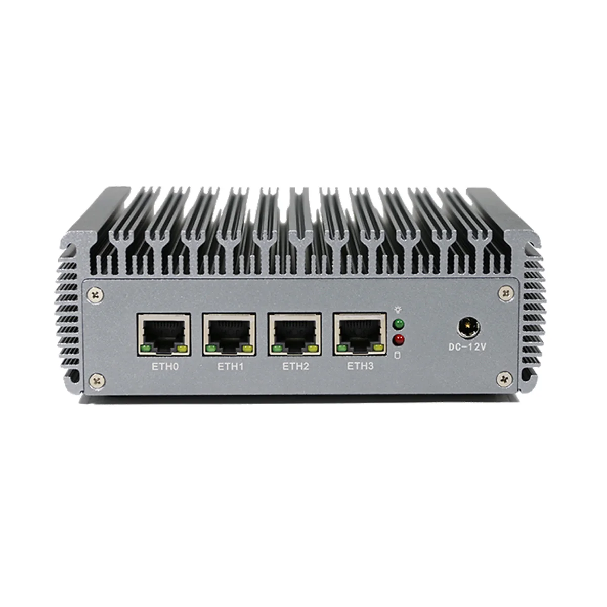 Fanless Industrial Mini PC J4125 Dual display 4 In-tel i225 2.5G RJ45 LAN Firewall PFsense Computer Project Desktop Computer