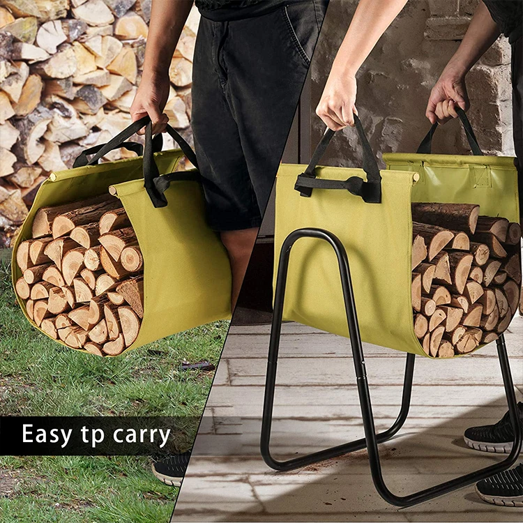 Индивидуальный прочный холщовый держатель для камина, съемное хранилище для помещений