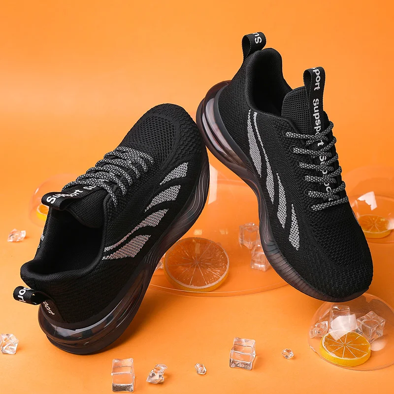 Breathable Walking Style Shoes Mesh Flat Men Wild Running Casual Luxury Sports Shoes