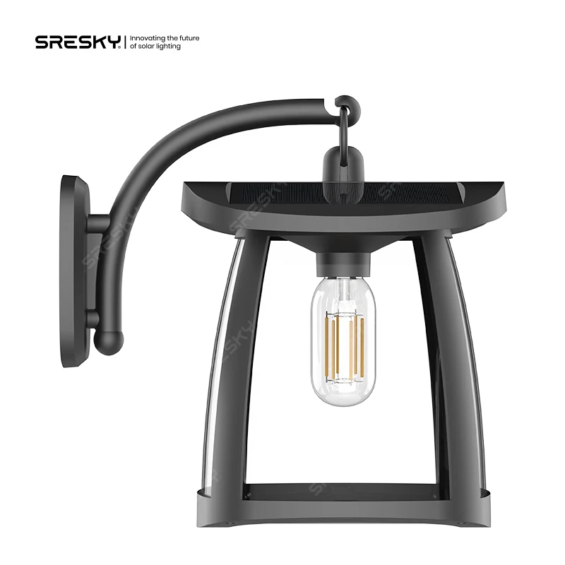 Waterproof Outdoor Garden Fence Lamp Wall Mounted Led Solar Cubic square light Wall Light