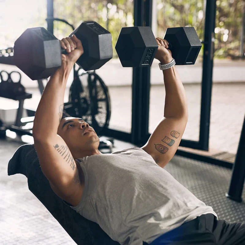 Rubber Encased Hex Dumbbell Hand Weight 1kg to 10kg and 2.5kg to 60kg Sold in Pair