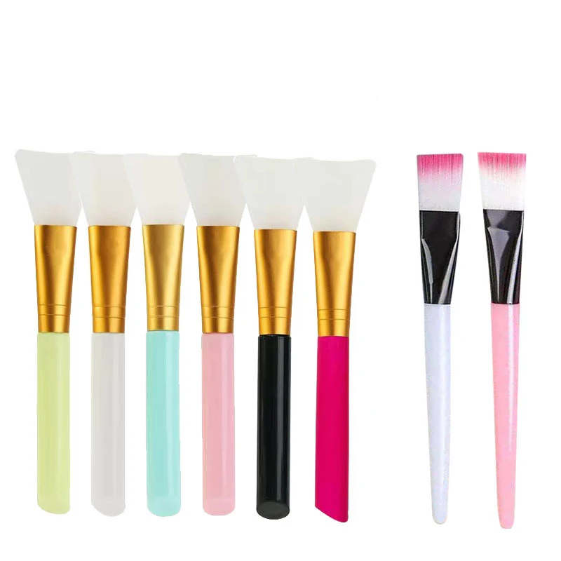Hot Selling Wholesale Colorful Plastic Handle Silicone Mask Brush Hot Sale 100% Factory Price