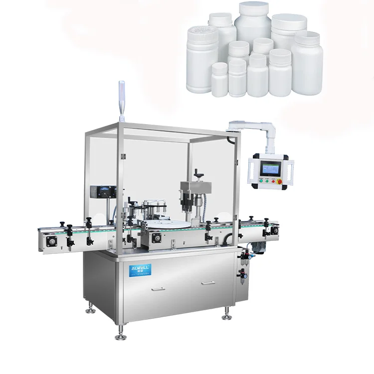 Automatic aluminium foil paper heating sealing and labeling packaging machinery liquid bottling filling machine automatic