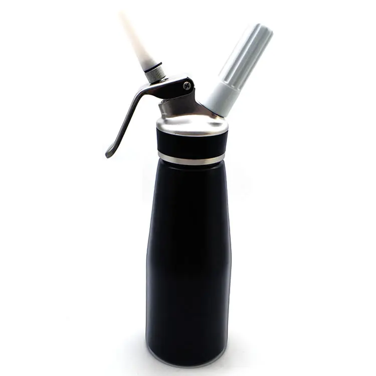 custom  1 pint whipped cream dispenser aluminium with 3 nozzles