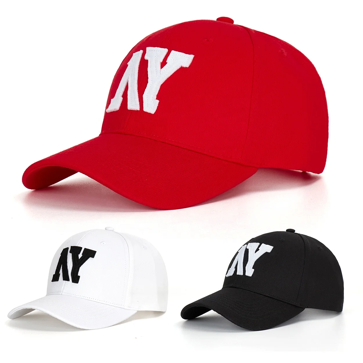 Fashion Custom 6 Panel High Quality Cotton Fitted Baseball Cap Curved Brim Dad Hat Wholesale Cap Fall Hats for Men Women