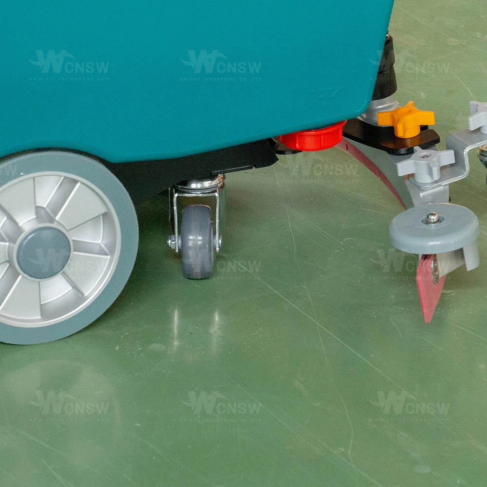 OR-V5 (Z) walk behind ceramic tile floor scrubber machine battery chargers dryer in public area