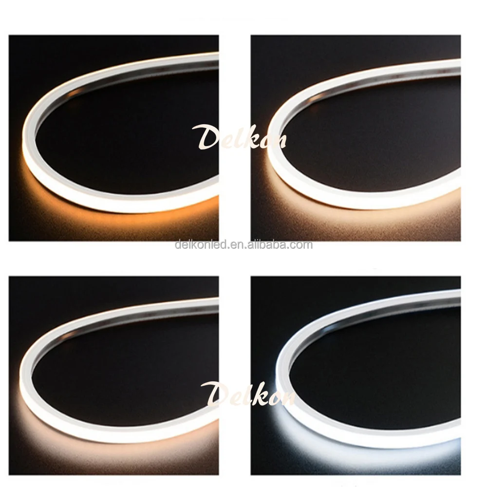 NF1010T Dotfree  CRI 90 Silicone Extruded Neon Strip Light IP67 Waterproof Topview Neon Flex 24V 10*10mm LED Neon Strip Light